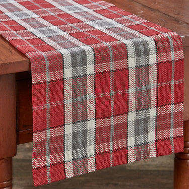 Sketchbook Snowman Plaid Table Runner - 36